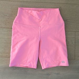 ALO Yoga Pink Bike Shorts